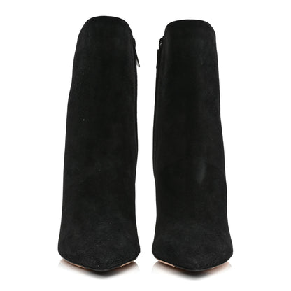Jimmy Choo Suede Hurley Ankle Booties 35.5 Black 2 of 8