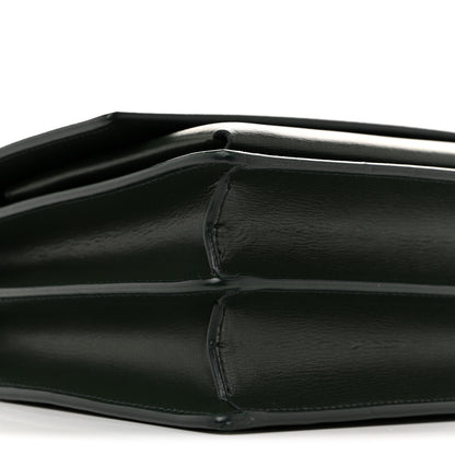 Saint Laurent Calfskin Medium Monogram Sunset Dark Green 9 of 11