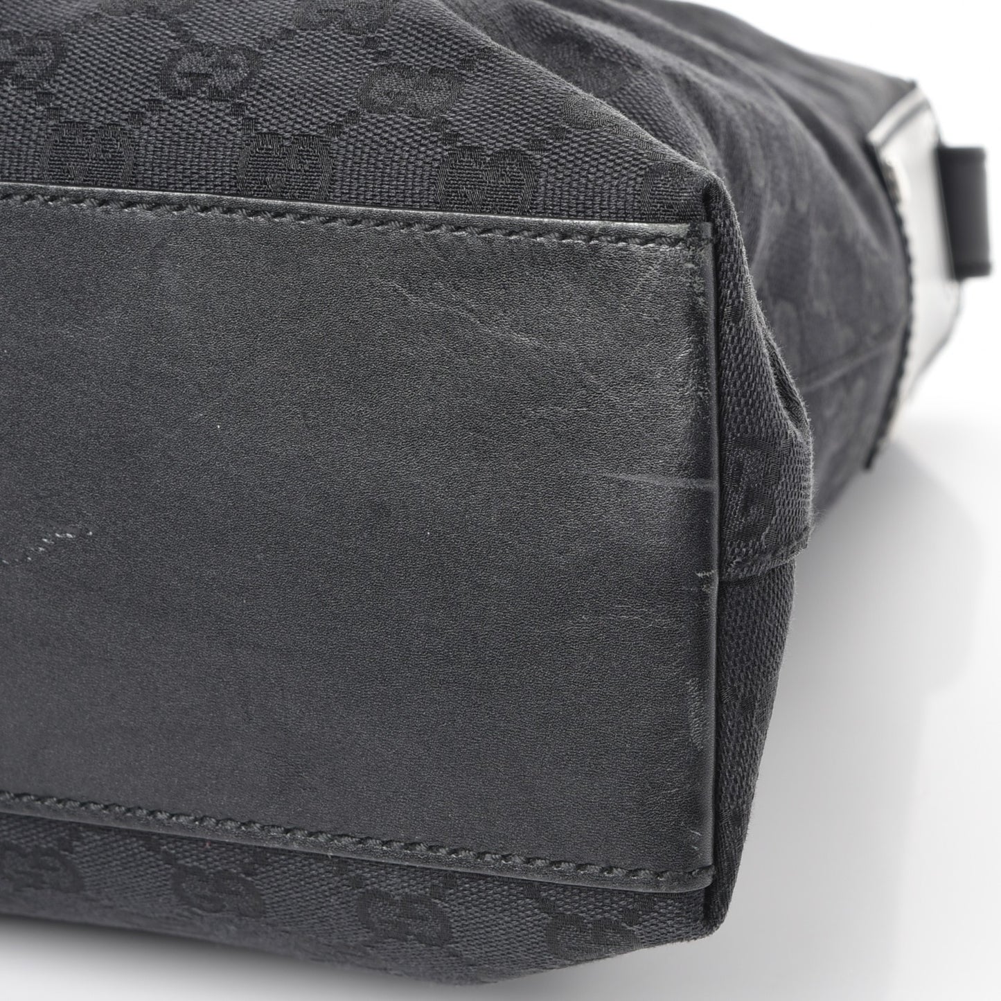 Monogram Large Shoulder Bag Black