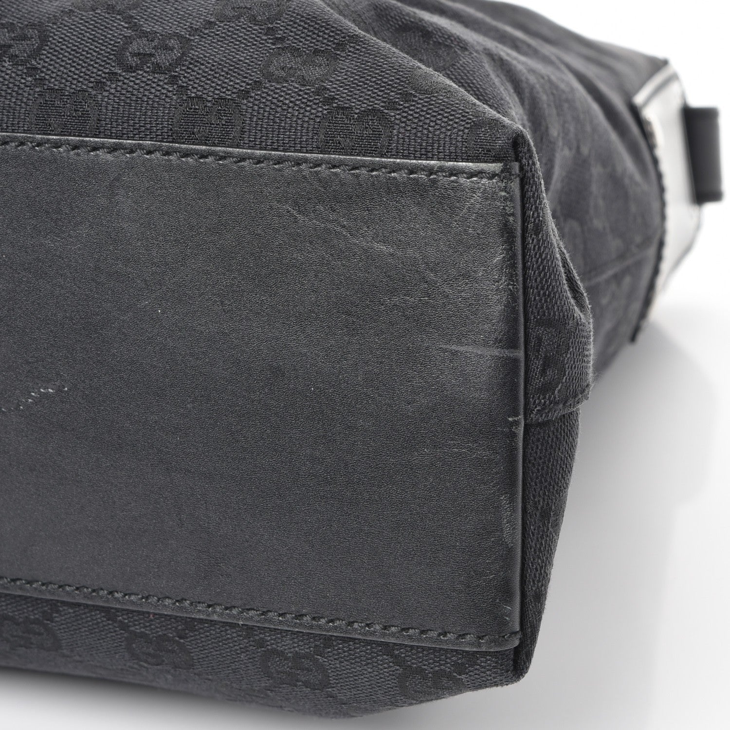 Gucci Monogram Large Shoulder Bag Black 9 of 9