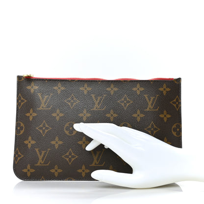Louis Vuitton Monogram Neverfull MM GM Pochette Cherry 2 of 7