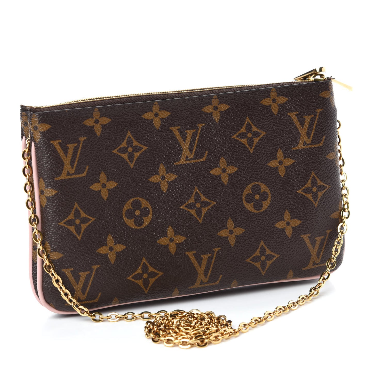Monogram Blooming Flowers Double Zip Pochette