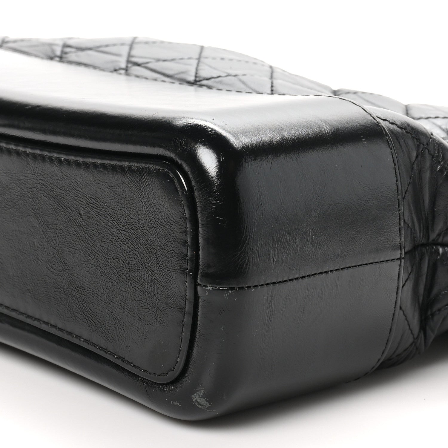 Chanel Aged Calfskin Quilted Medium Gabrielle Hobo Black 10 of 11