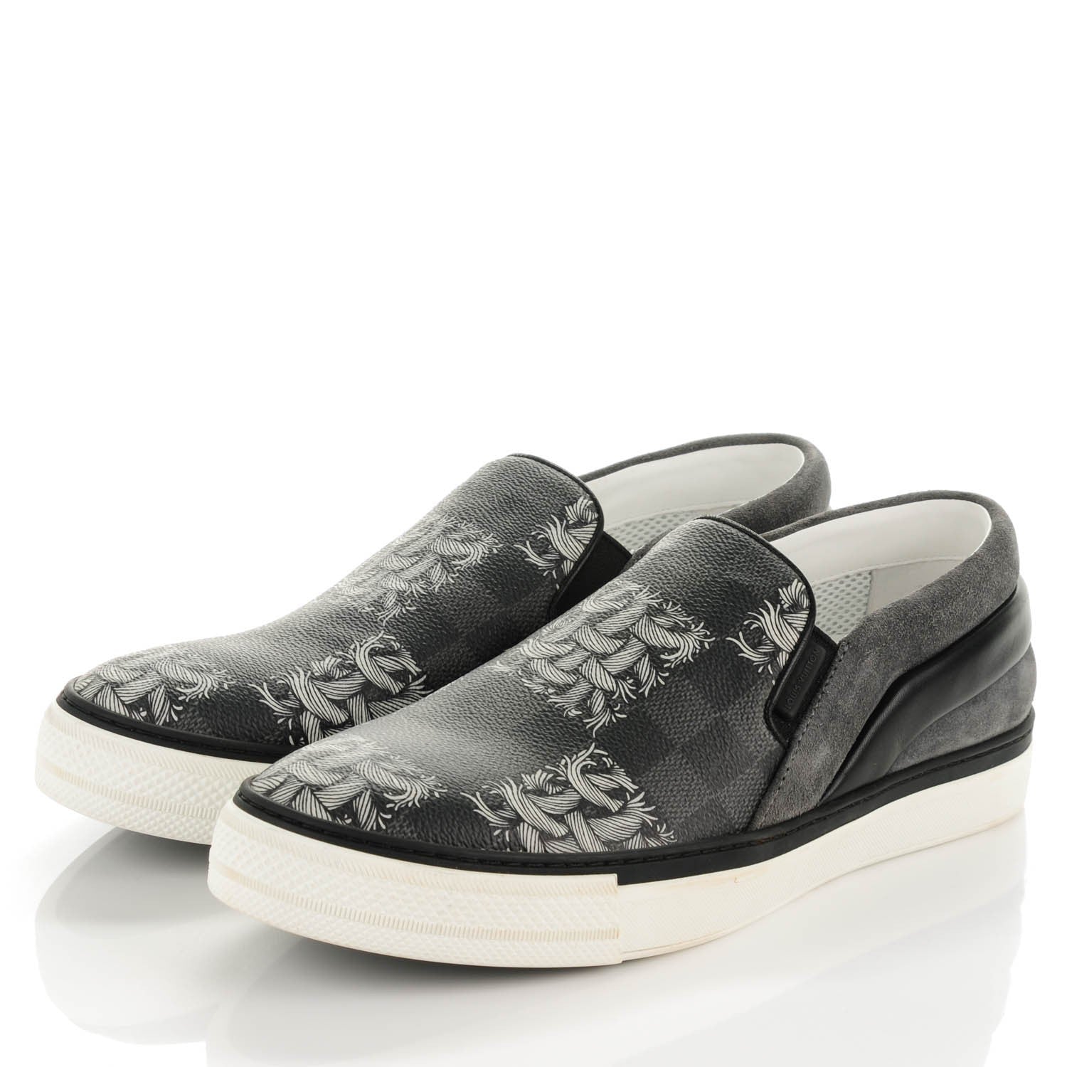 Louis Vuitton Damier Graphite Rope Twister Slip On 7 White 3 of 10