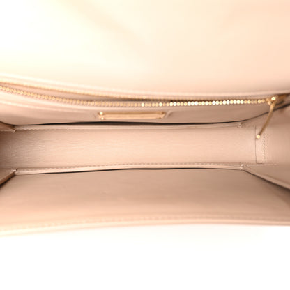 Salvatore Ferragamo Printed Calfskin Ginny Shoulder Bag Beige 5 of 10