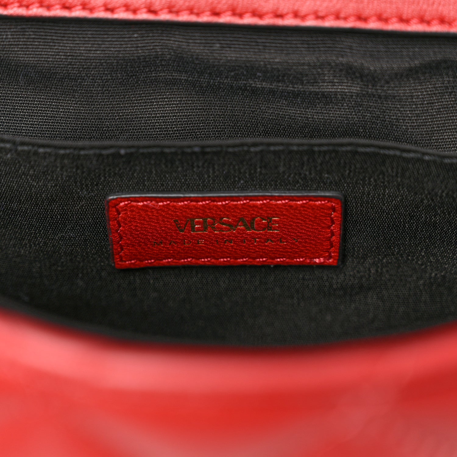 Versace Nappa Quilted Medusa Chain Crossbody Red 6 of 9