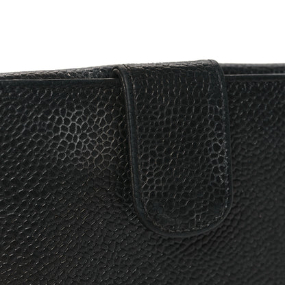 Chanel Caviar Timeless CC Compact French Wallet Black 11 of 13