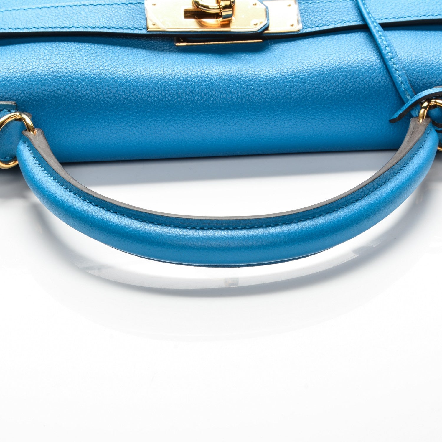 Hermes Evercolor Kelly Retourne 32 Bleu Hydra 10 of 26