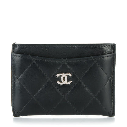 Chanel Lambskin Quilted Card Holder Black 1 of 11