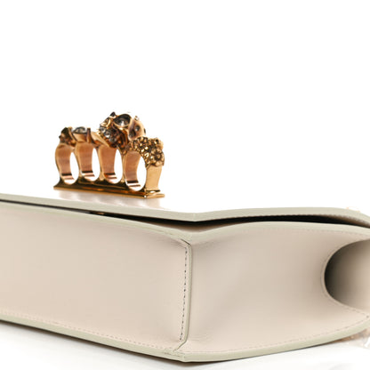 Alexander McQueen Calfskin Jeweled Satchel Ivory 9 of 9