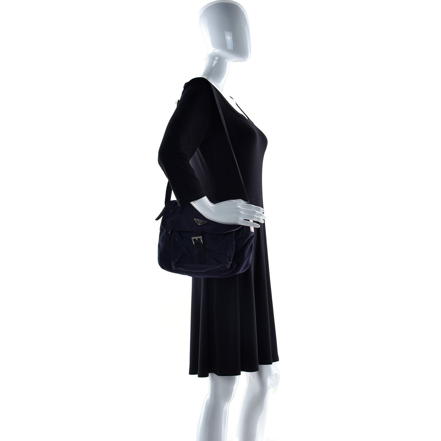 Nylon Vela Small Hunting Bag Navy