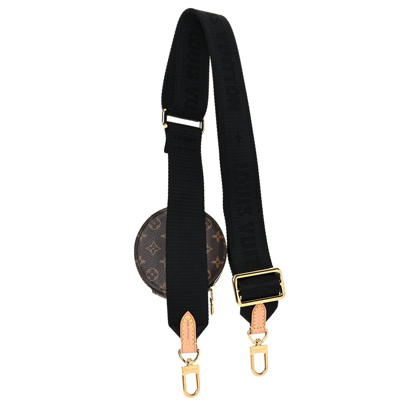 Monogram Multi Pochette Accessories Bandouliere Shoulder Strap Black