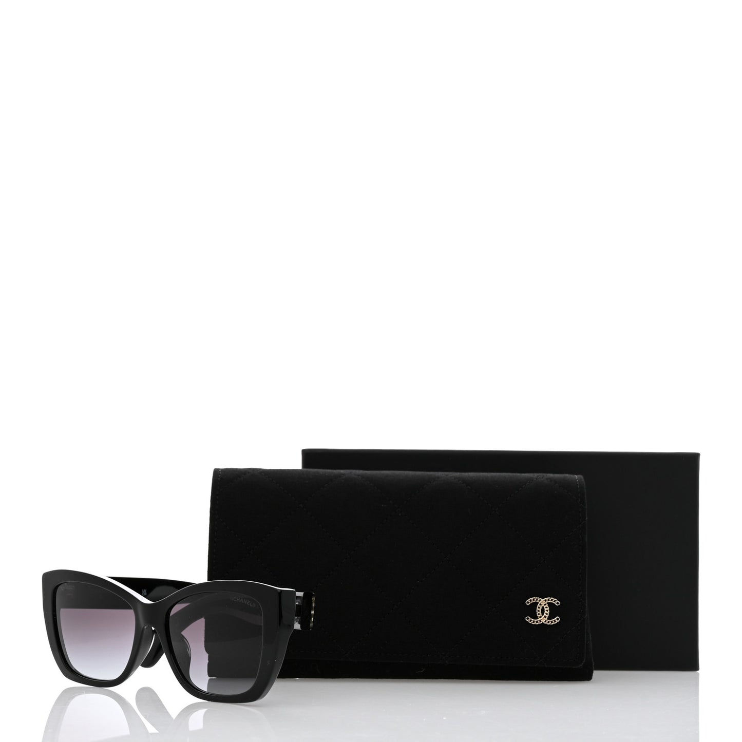Acetate Metal Butterfly Sunglasses 71553A Black