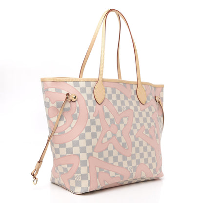 Louis Vuitton Damier Azur Tahitienne Neverfull MM 3 of 11