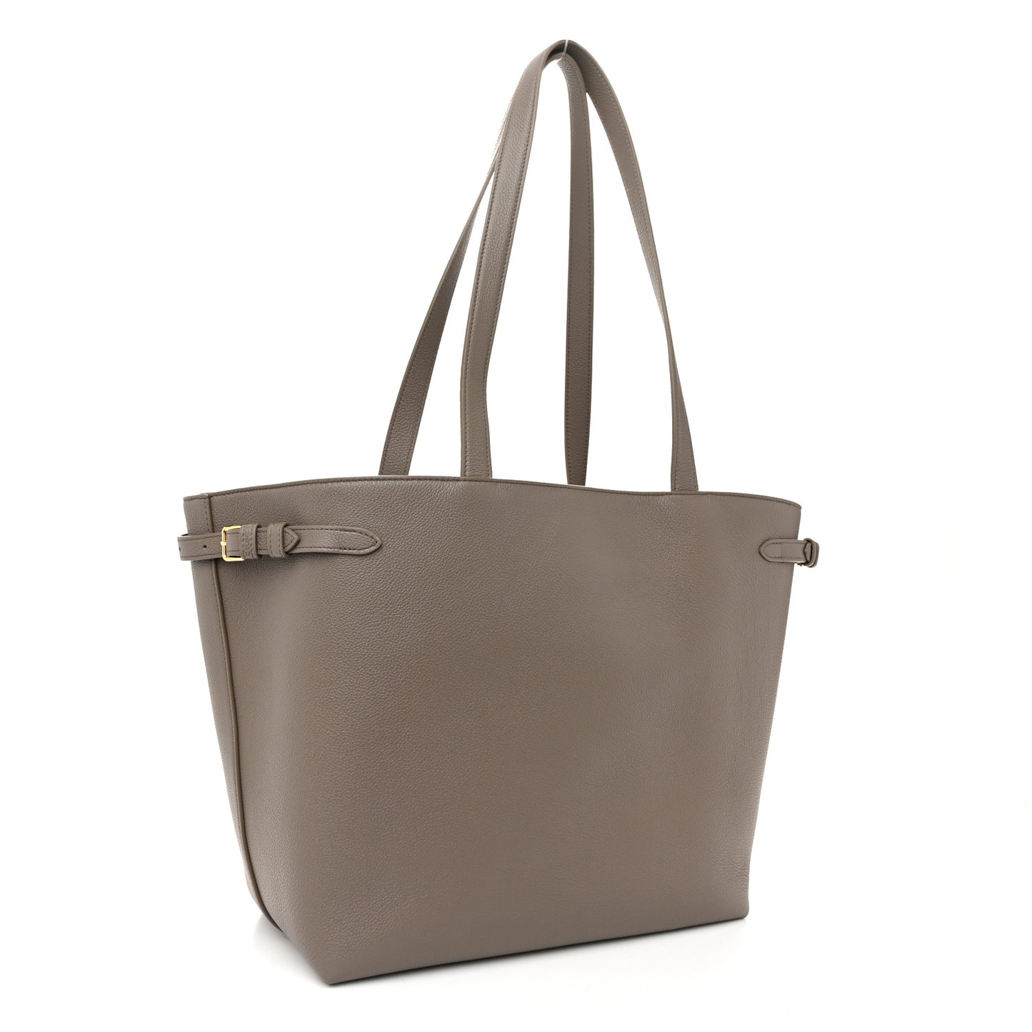 Grained Calfskin Triomphe Medium Cabas Anais Pebble