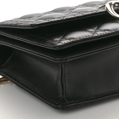 Christian Dior Lambskin Cannage Miss Dior Top Handle Bag Black 8 of 9