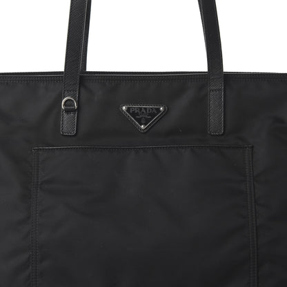 Prada Tessuto Nylon Saffiano Tote Black 9 of 9