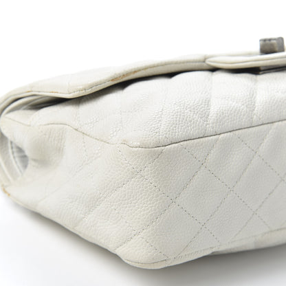 Chanel Caviar Quilted 2.55 Reissue 225 Bijoux Chain Flap White 5 of 10
