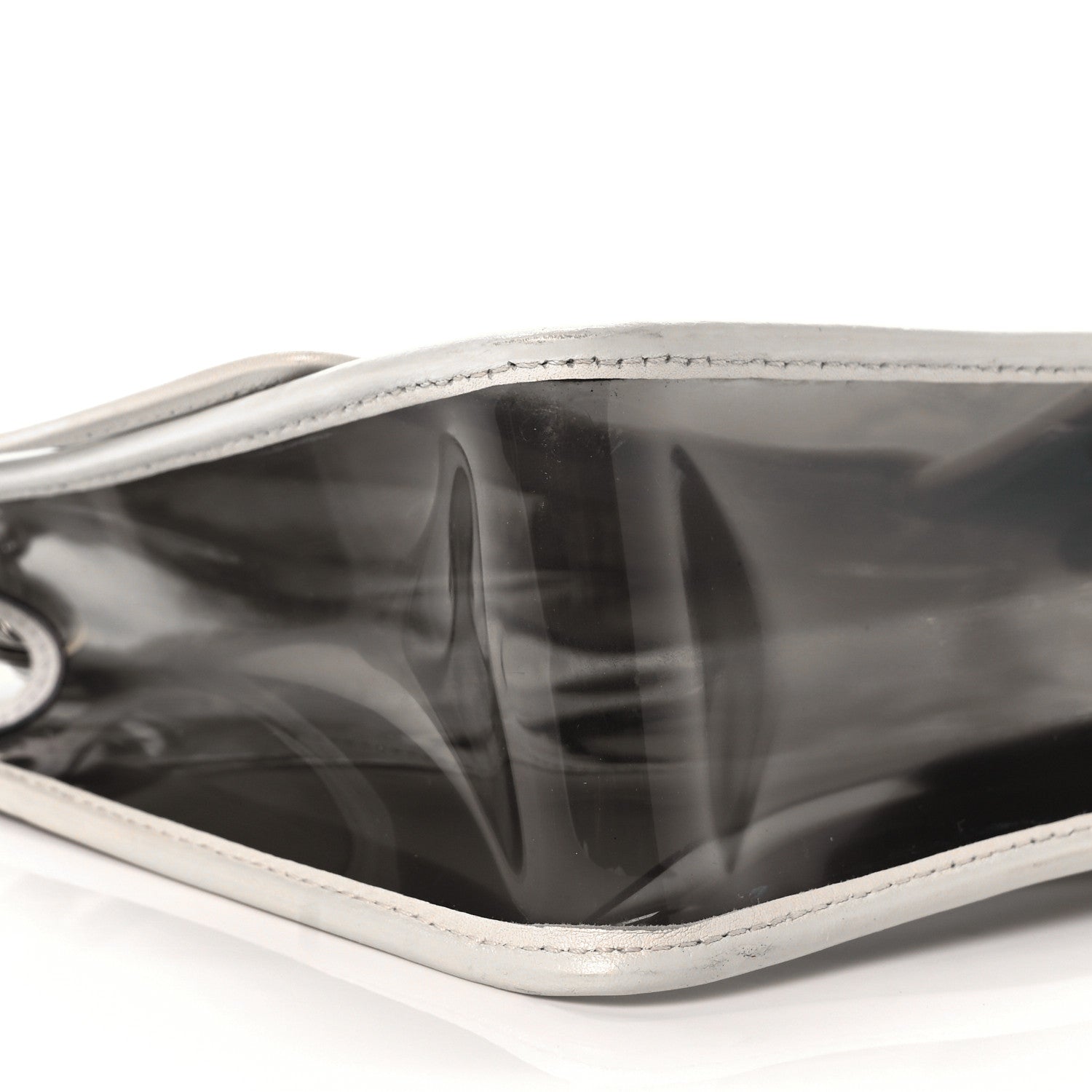 Chanel Lambskin Vinyl Large Naked Flap Silver 8 of 12