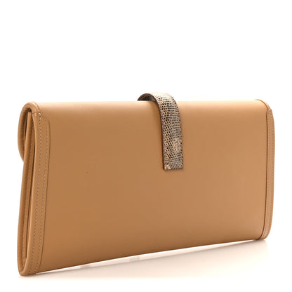 Hermes Swift Lizard Jige Elan Touch 29 Clutch Biscuit Ombre 3 of 8