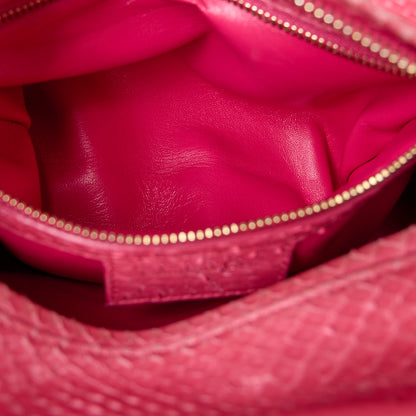 Christian Dior Snakeskin Medium Lady Dior Pink 6 of 13