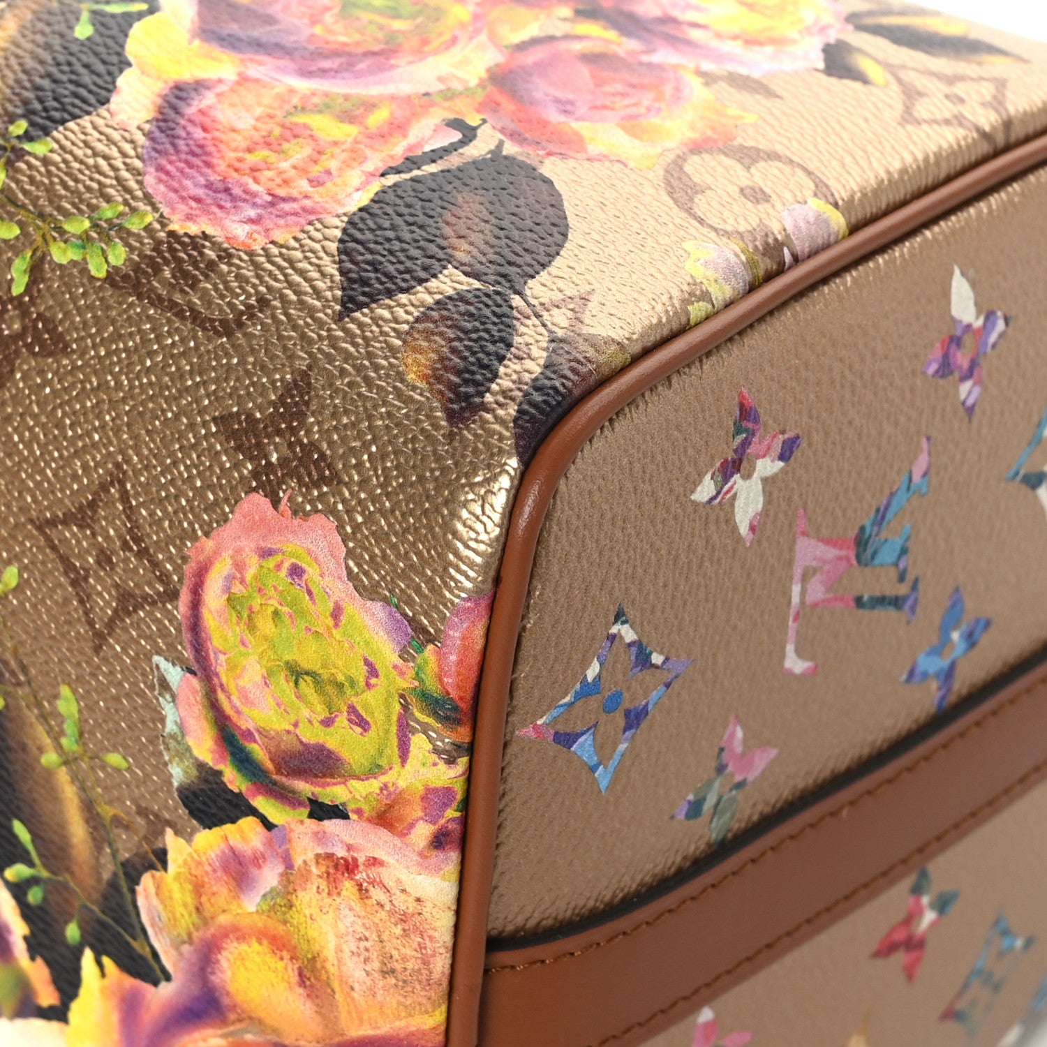 Louis Vuitton Metallic Monogram LV Garden Speedy Bandouliere 25 Gold 8 of 10