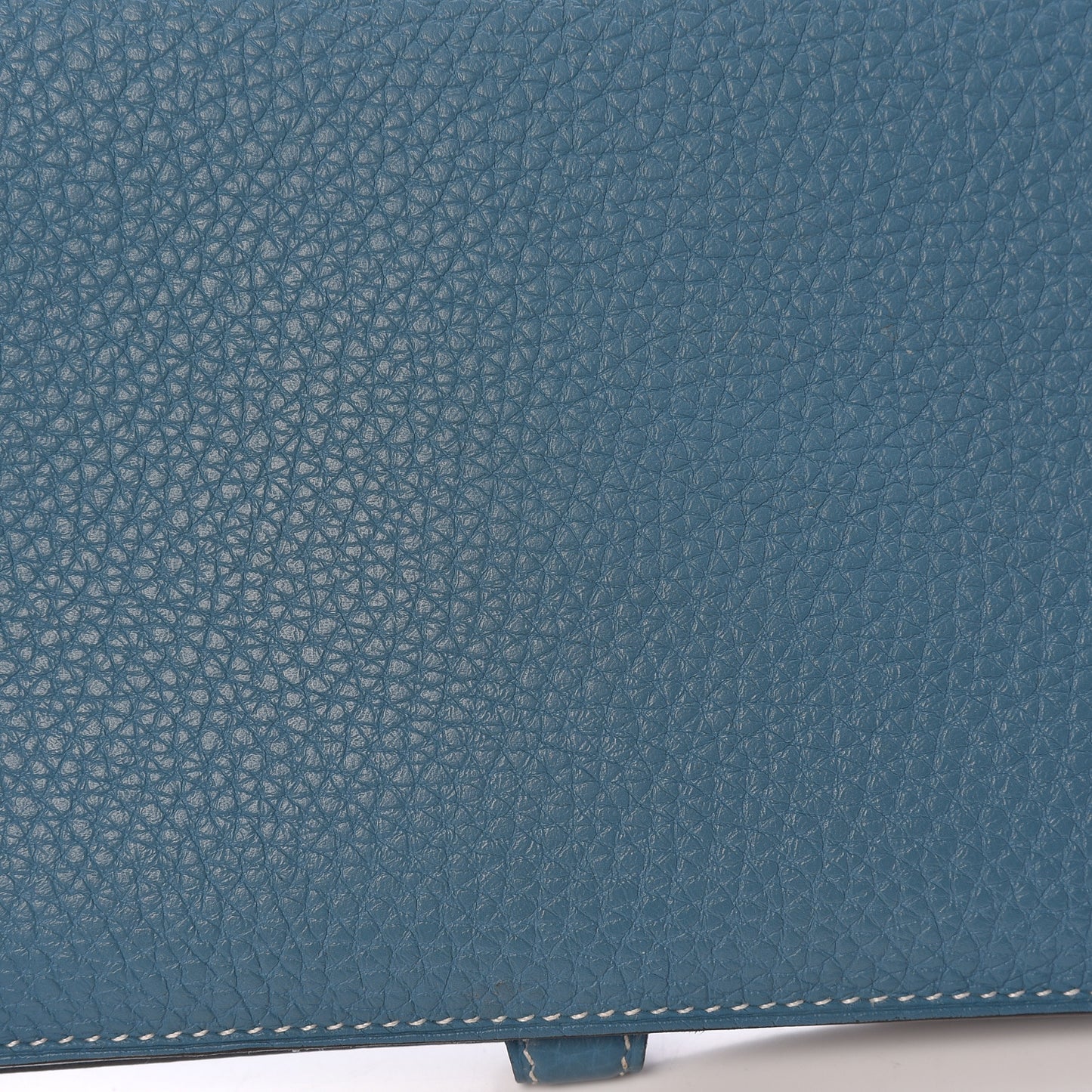 Togo Dogon Duo Wallet Blue Jean