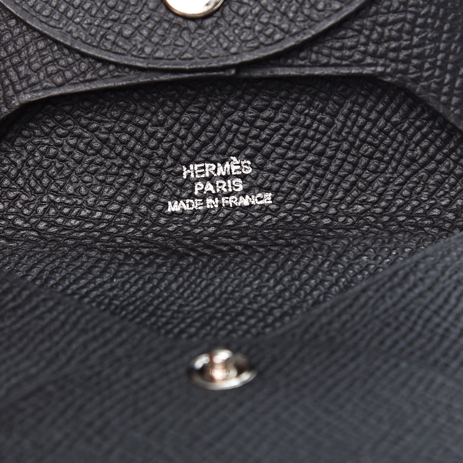 Hermes Epsom Bastia Coin Purse Black 5 of 5