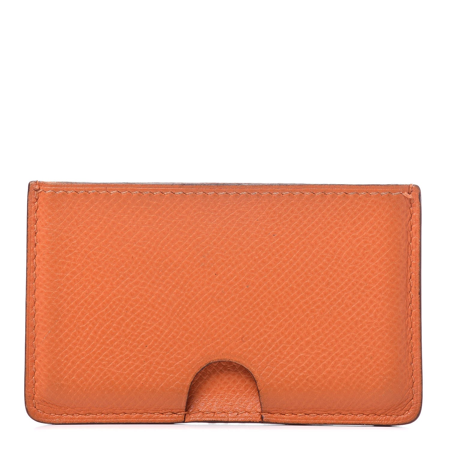 Hermes Epsom Porquerollers Card Case Orange 1 of 9