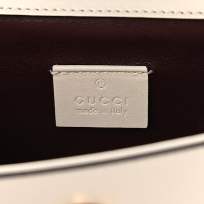 Gucci Smooth Calfskin Mini Zumi Shoulder Bag White 5 of 9