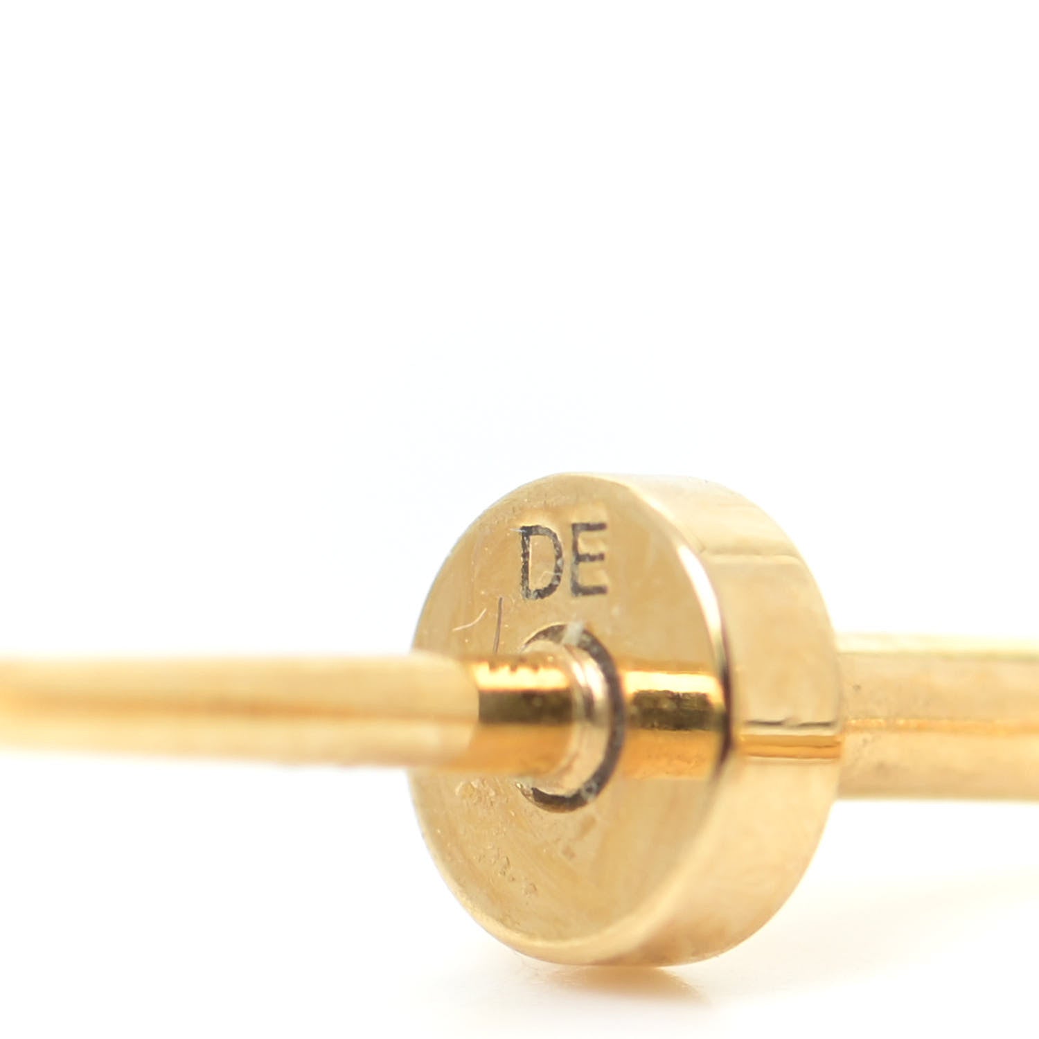 Louis Vuitton Brass Blooming Earrings Gold 4 of 7