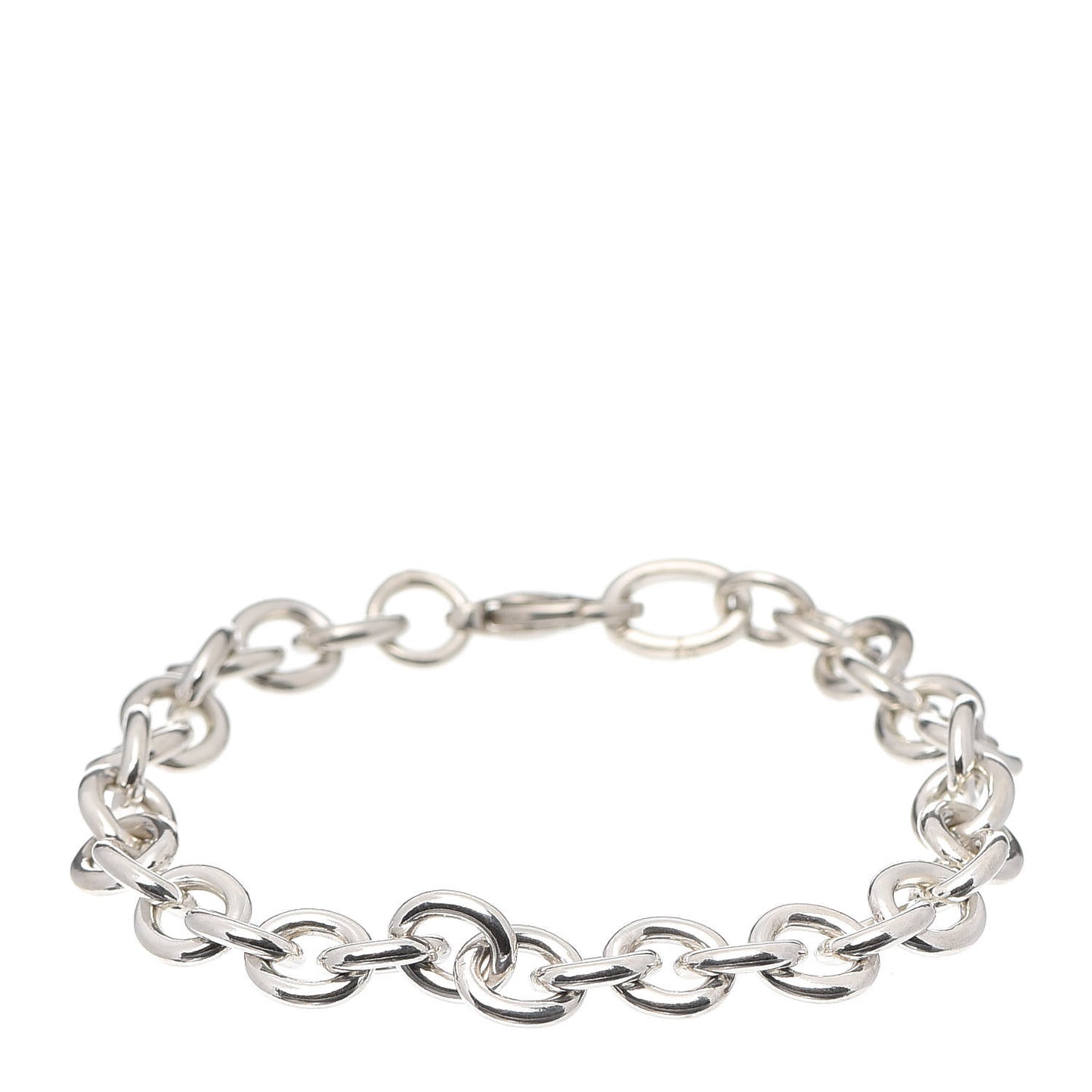 Sterling Silver Round Chain Link Bracelet