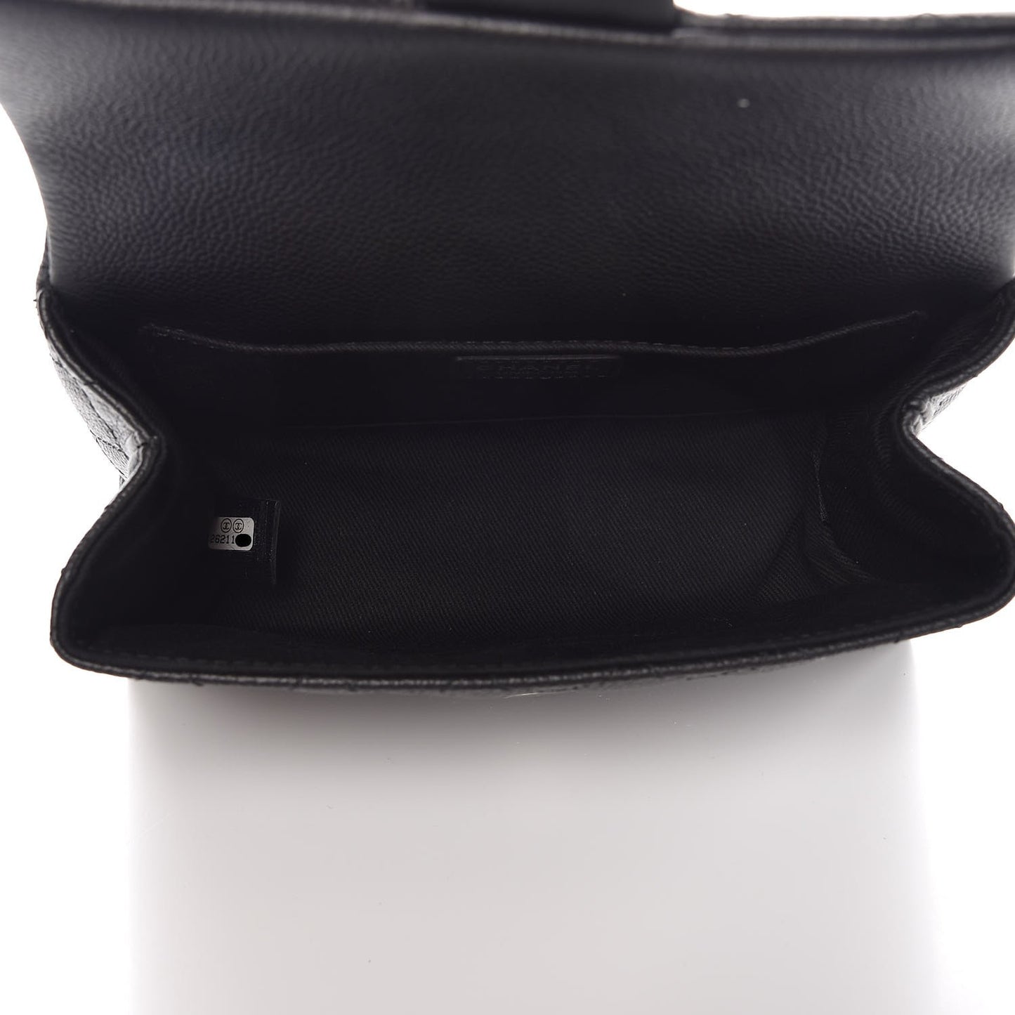 Grained Calfskin Quilted 2.55 Reissue Flap Belt Bag Clutch Black