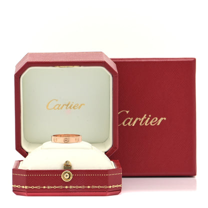 Cartier 18K Pink Gold 3.5mm LOVE Wedding Band Ring 53 6.25 5 of 5