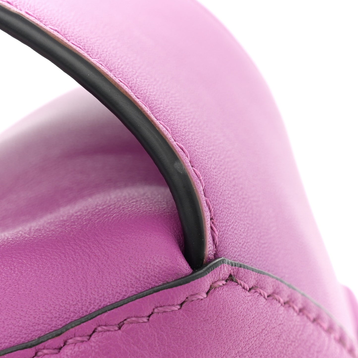 Calfskin Puzzle Hobo Bright Purple