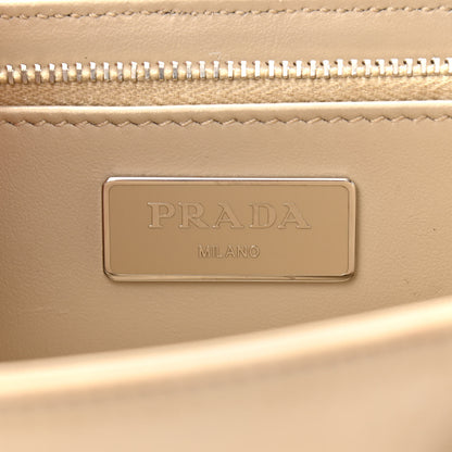 Prada Re-Nylon Spazzolato Double Pocket Buckle Shoulder Bag Deserto 6 of 9
