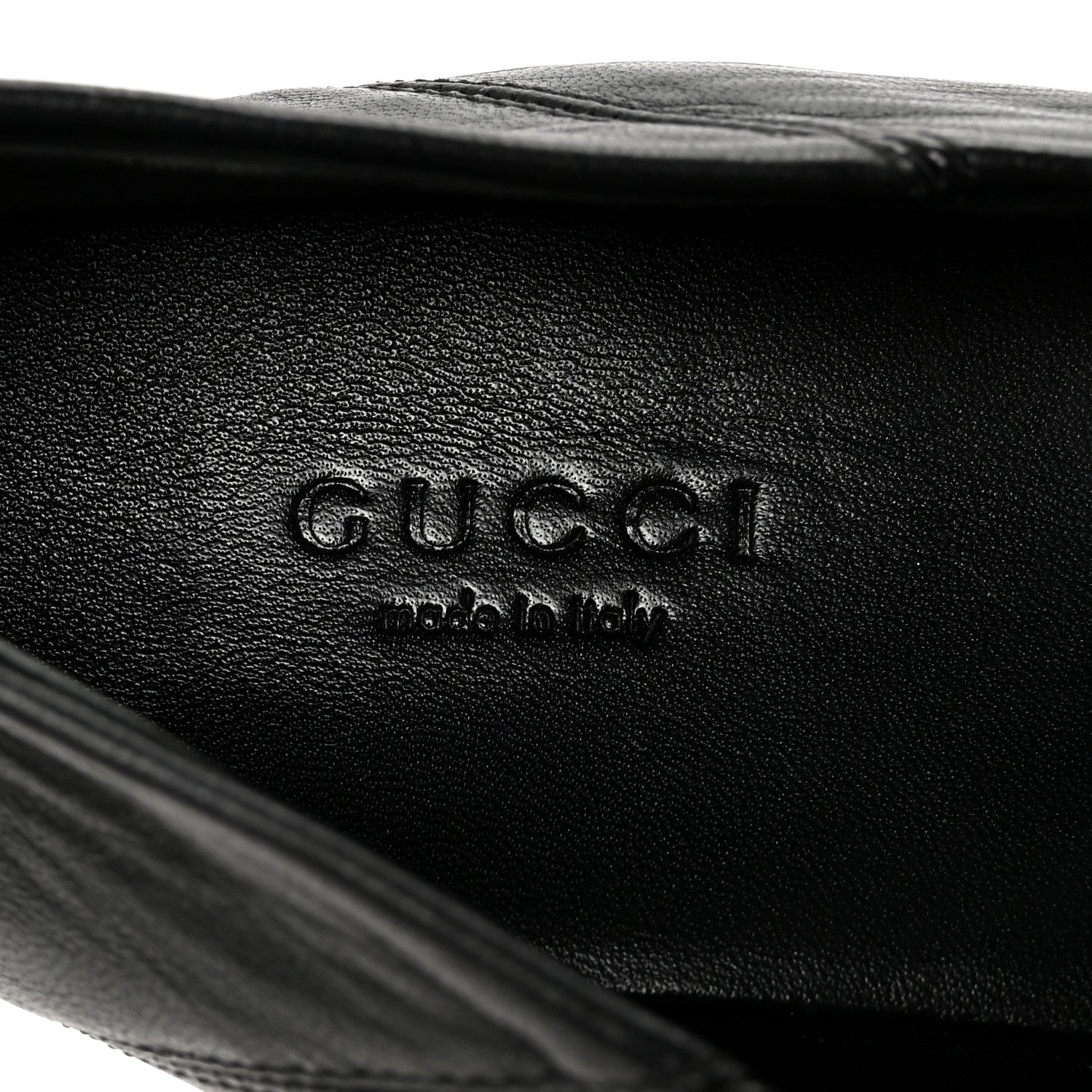 Gucci Lambskin Womens Brixton Horsebit Loafers 39.5 Black 8 of 9