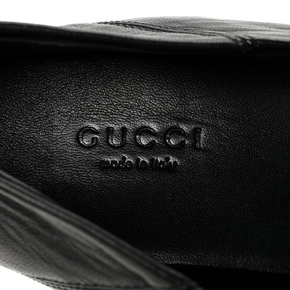 Gucci Lambskin Womens Brixton Horsebit Loafers 39.5 Black 8 of 9