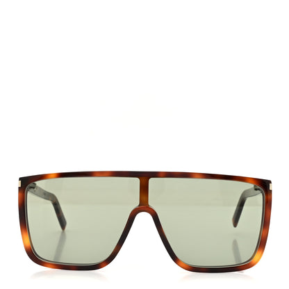 Saint Laurent Metal SL 364 Mask Sunglasses Tortoise 2 of 8