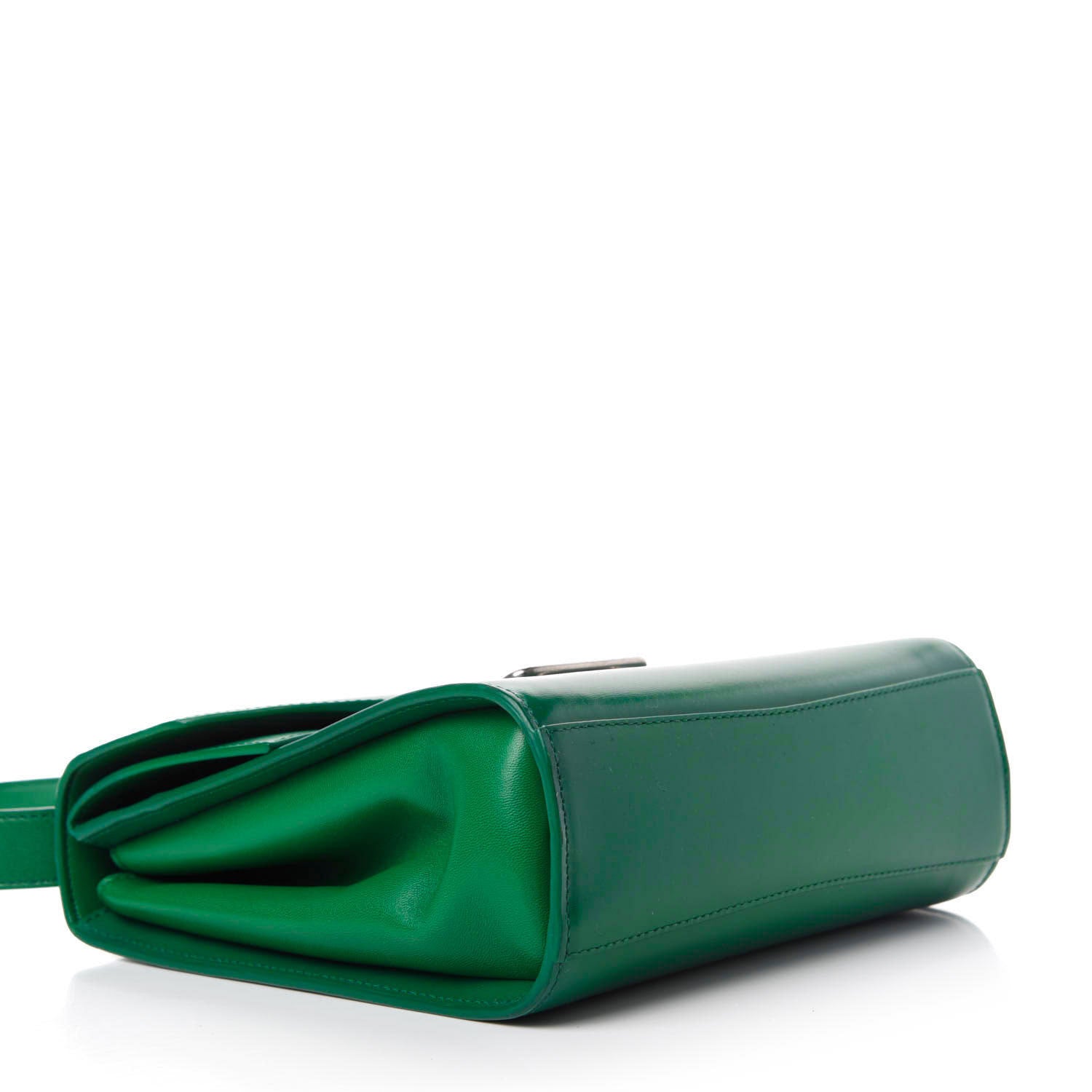 Bottega Veneta Box Calfskin Nappa Clip Bag Racing Green 4 of 12