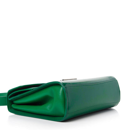Bottega Veneta Box Calfskin Nappa Clip Bag Racing Green 4 of 12