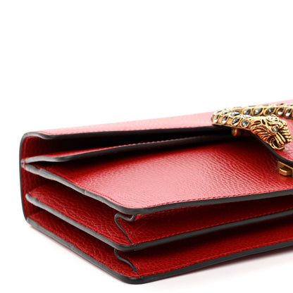 Gucci Dollar Calfskin Swarovski Crystal Small Dionysus Shoulder Bag Hibiscus Red 8 of 10