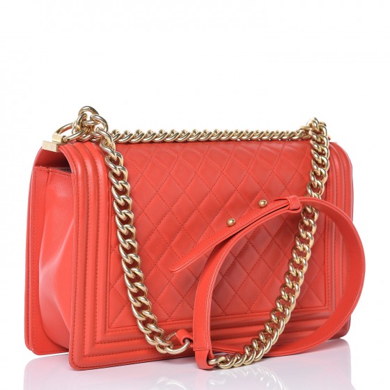 Chanel Lambskin Quilted New Medium Boy Flap Red 3 of 13