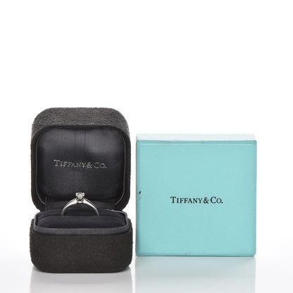 Tiffany Platinum Diamond .32ct Novo Ring 5.25 14 of 14