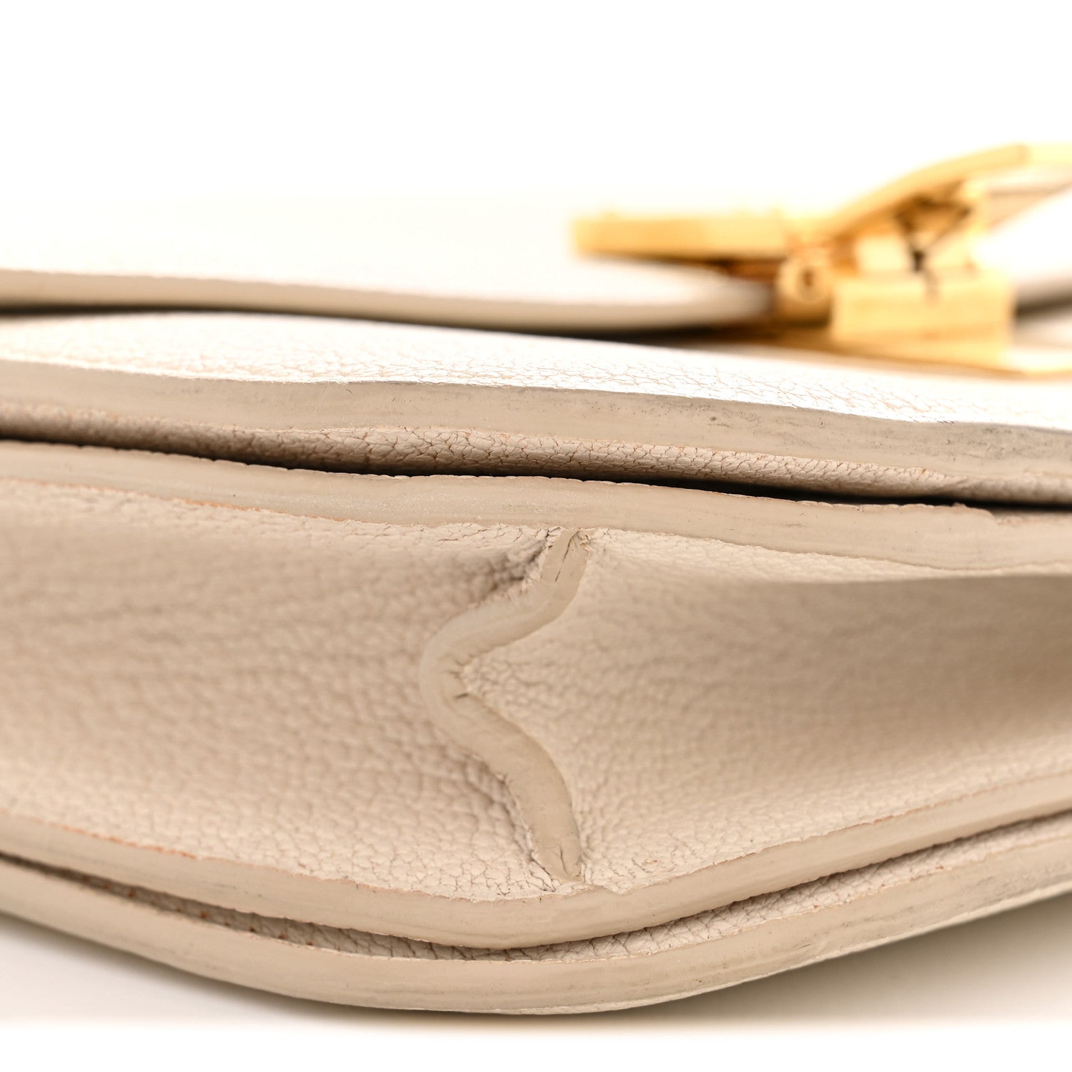 Celine Goatskin Medium Classic Box Flap Bag White 9 of 13