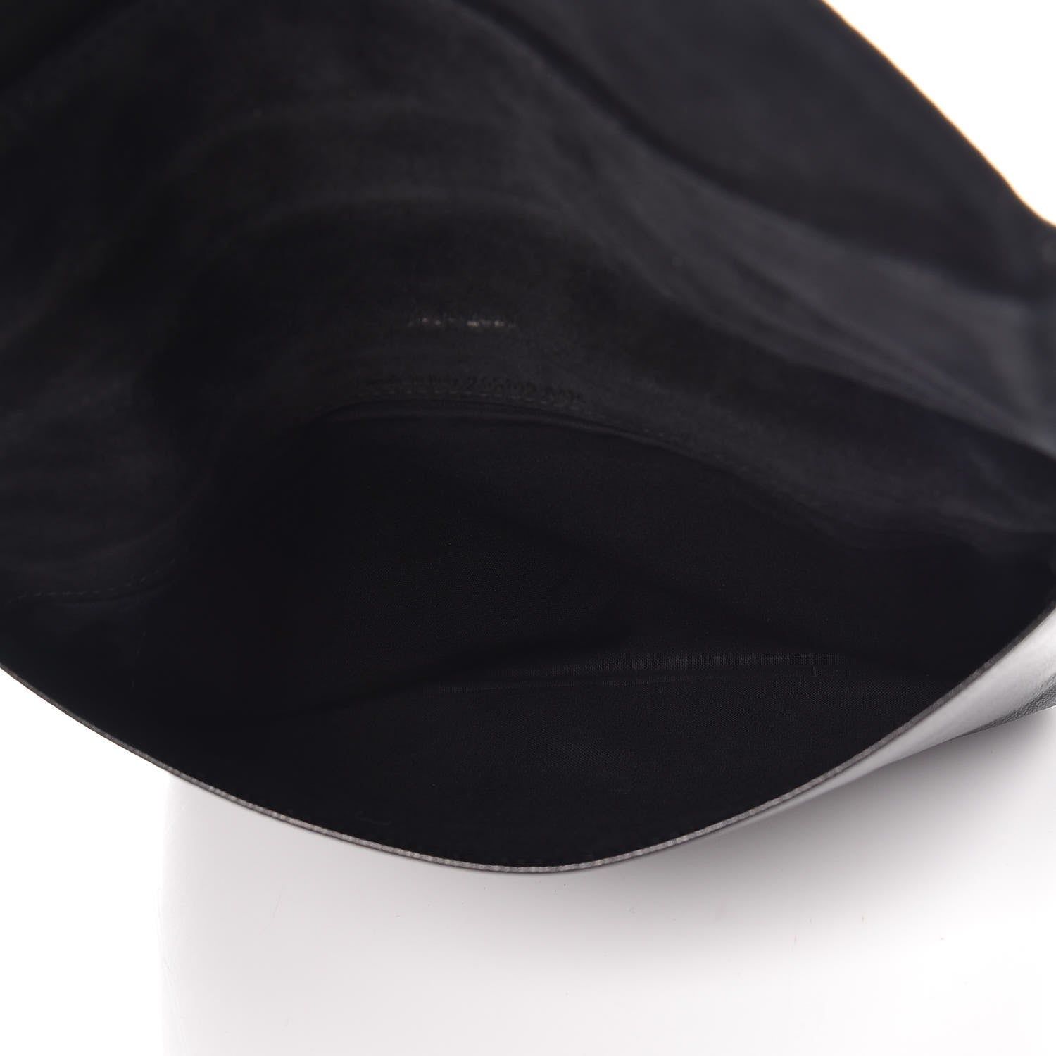 Saint Laurent Chevre Monogram Fold Over Clutch Black 5 of 7