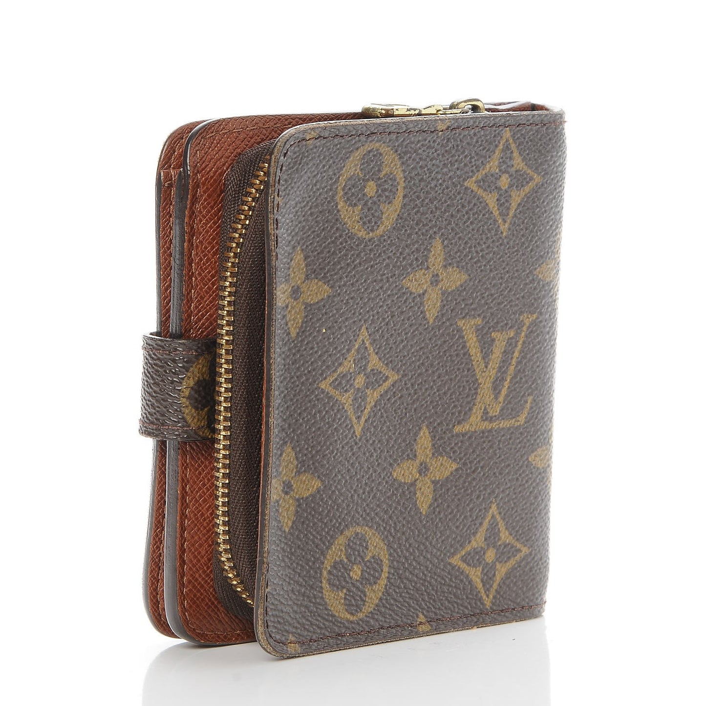 Monogram Compact Zippe Zipped Wallet