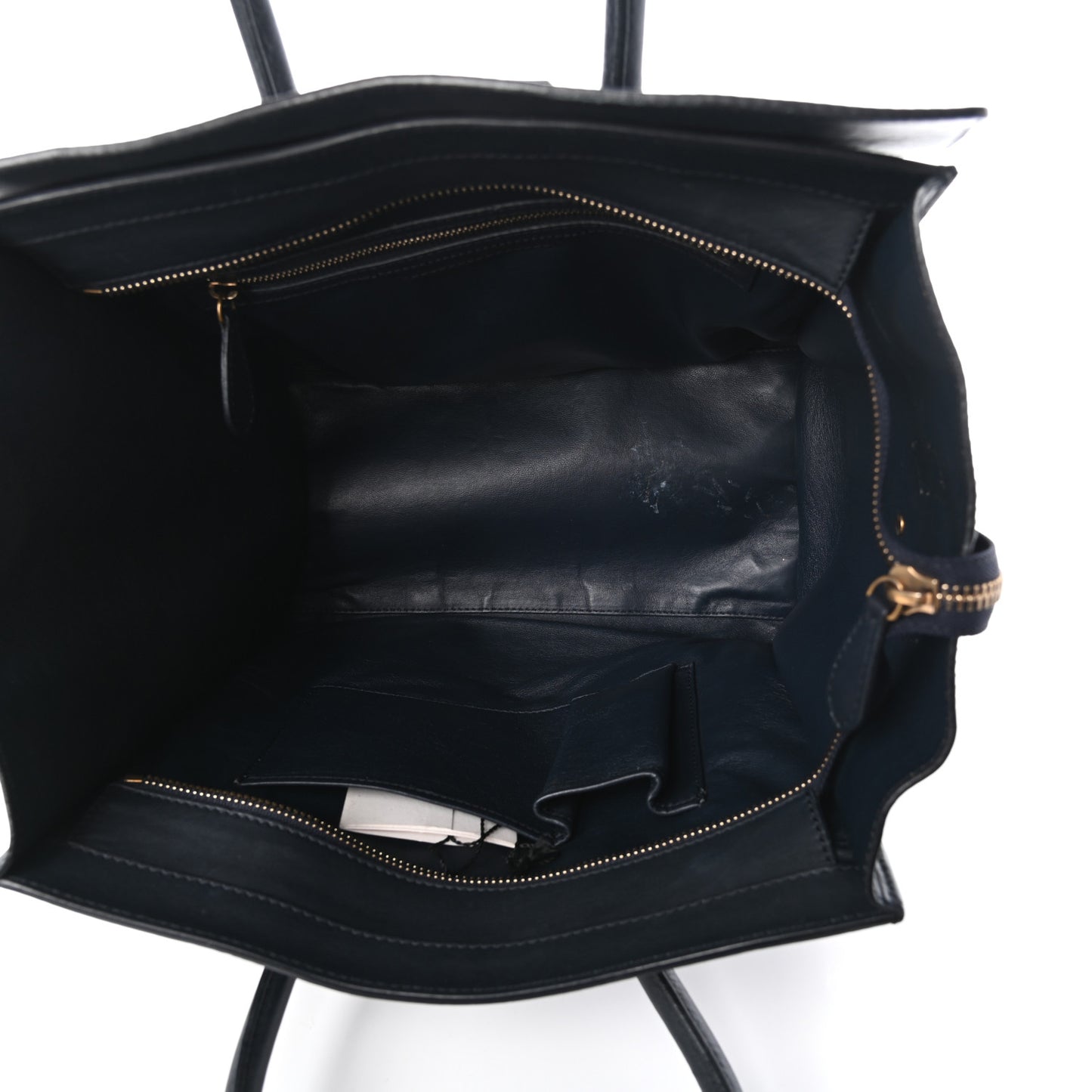 Smooth Calfskin Mini Luggage Navy Blue