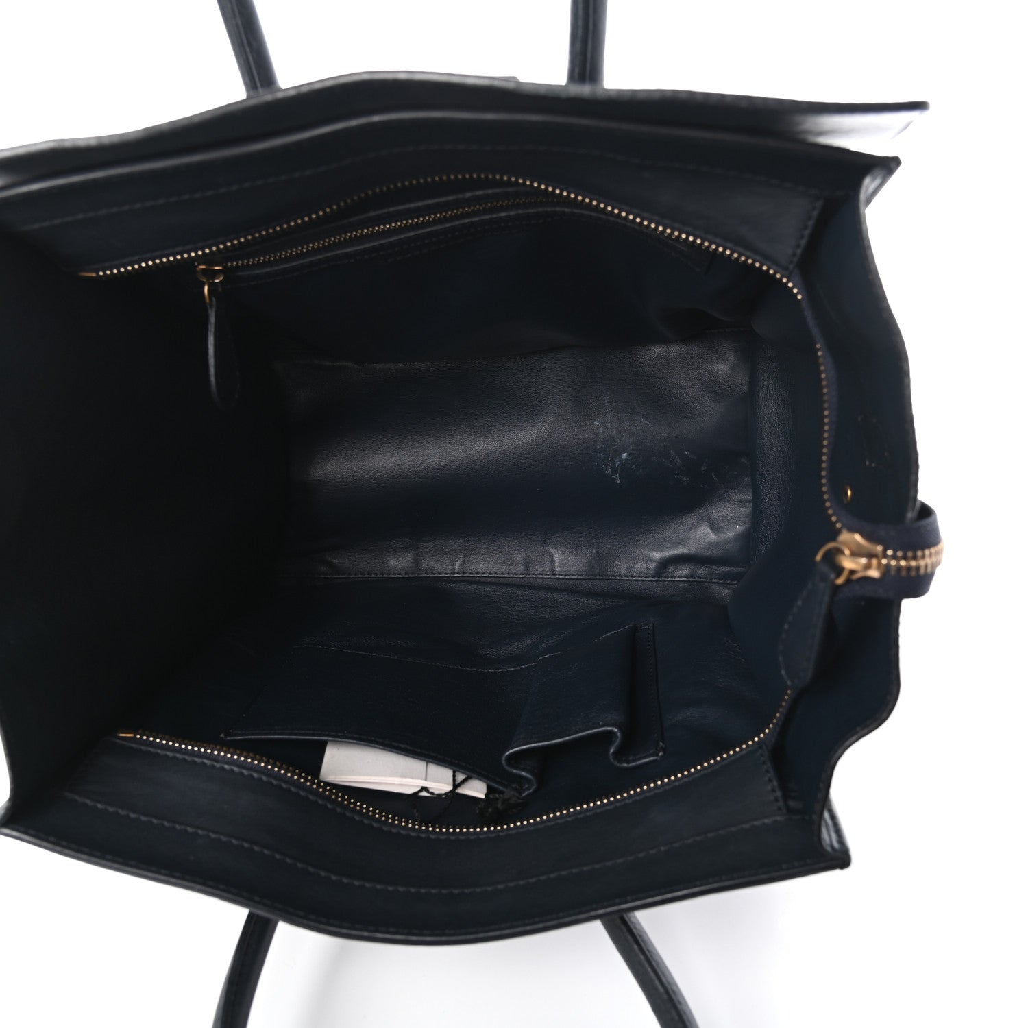 Celine Smooth Calfskin Mini Luggage Navy Blue 5 of 10