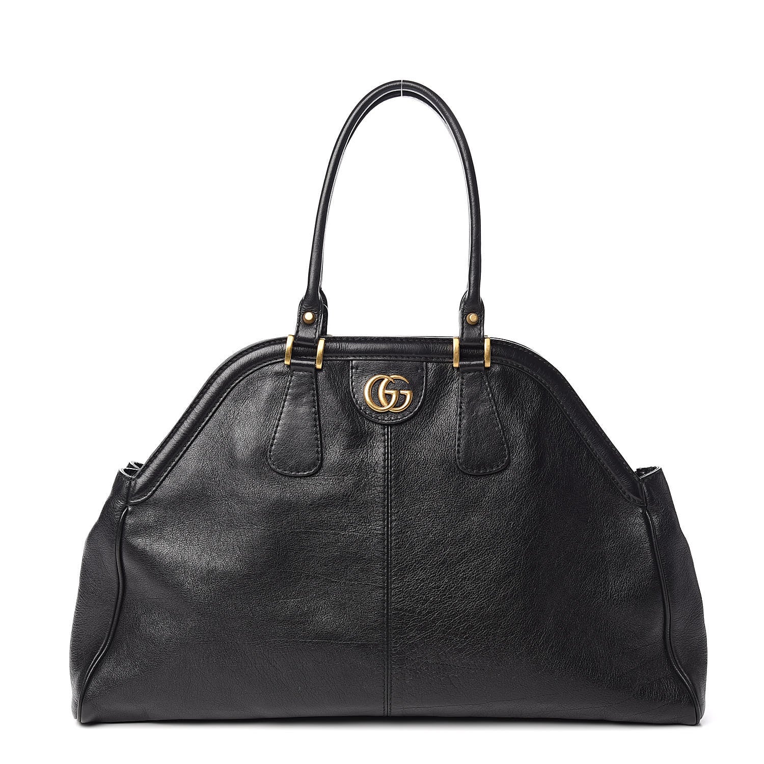 Gucci Calfskin Large Re(Belle) Top Handle Bag Black 1 of 10
